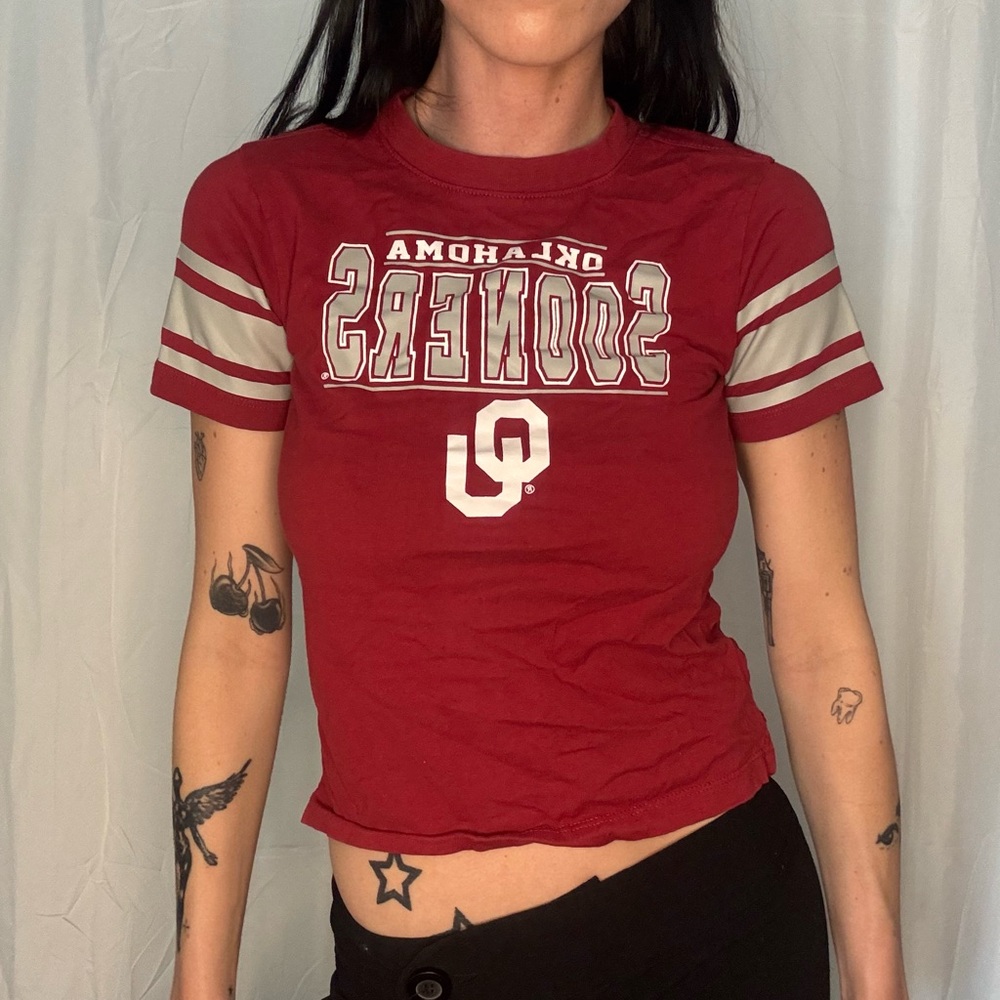 BABY TEE Oklahoma Sooners Women's Red T-Shirt